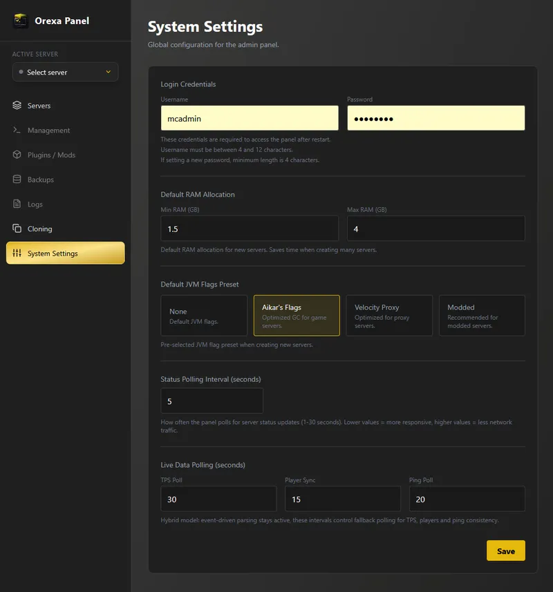 Imagen del proyecto Orexa Panel