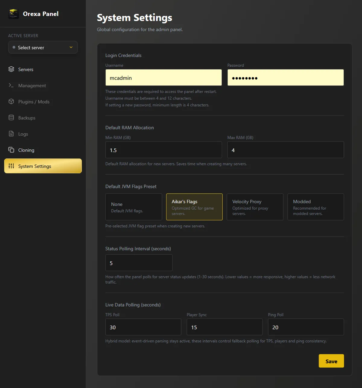 Imagen del proyecto Orexa Panel